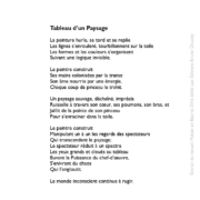 Tableau d'un Paysage écrit par Anik Zingariello