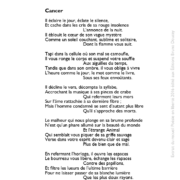 Cancer écrit par Léo Porfilio