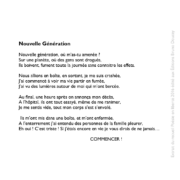 Nouvelle Génération écrit par Thaïs Zimmerlin