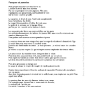 Parques et pensées écrit par Yasmine Elaoufir