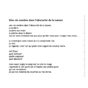 Une vie sombre dans l'obscurité de la nature écrit par Elza Kaleta