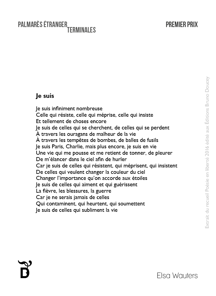 Je suis écrit par Elsa Wauters