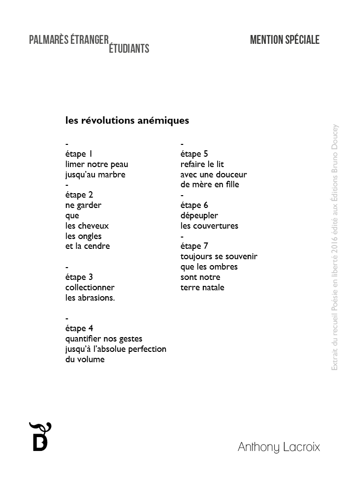 Les Révolutions anémiques écrit par Anthony Lacroix