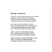 Etranges sentiments écrit par Nicolas Doit