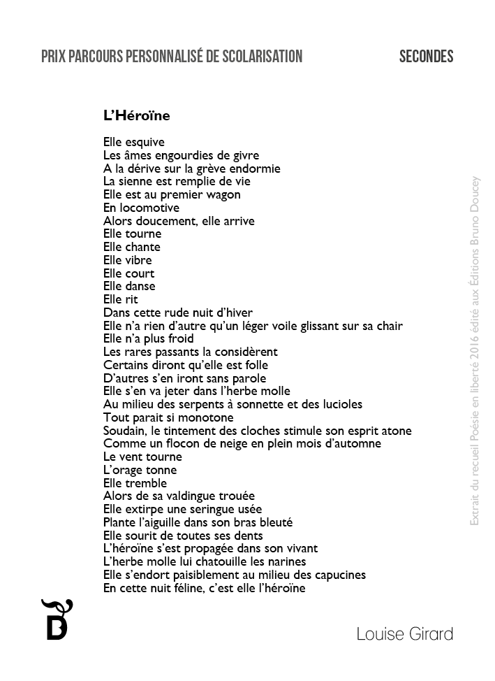 L'Héroïne écrit par Louise Girard L'Héroïne écrit par Louise Girard