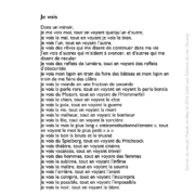 Je vois écrit par Sylvain Huart