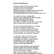 Larmes Gardiennes écrit par Alex Girard