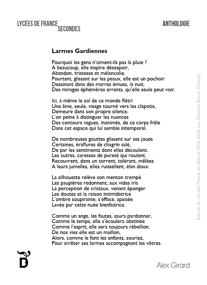 Larmes Gardiennes écrit par Alex Girard Larmes Gardiennes écrit par Alex Girard
