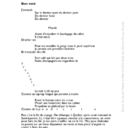 Bon vent écrit par François Locuratolo Bon vent écrit par François Locuratolo