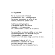 Le Vagabond écrit par Louis Gangloff Schvinte