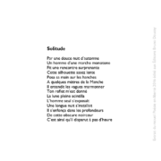 Solitude écrit par Baptiste Penin