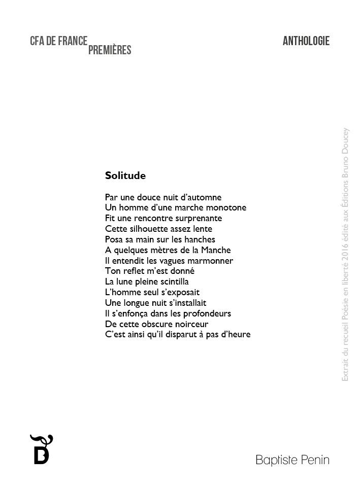 Solitude écrit par Baptiste Penin Solitude écrit par Baptiste Penin