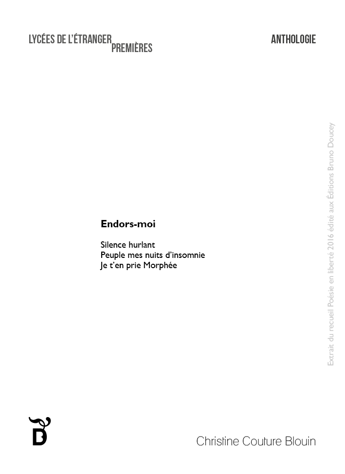 Endors-moi écrit par Christine Couture Blouin Endors-moi écrit par Christine Couture Blouin