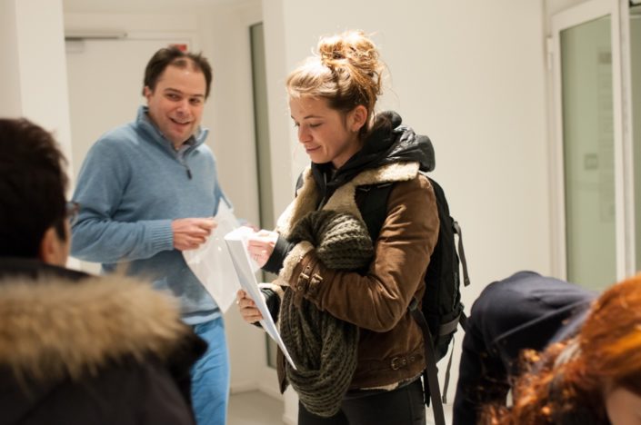 La comédienne Coline Beal et Matthias Vincenot, Directeur artistique