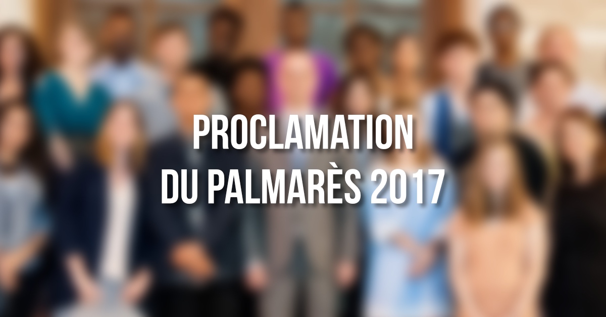 Proclamation du Palmarès 2017