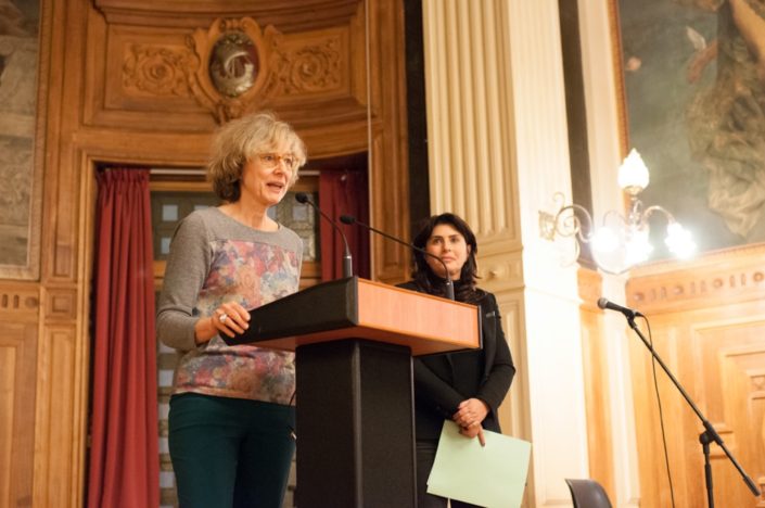 Marie-Carole Ciuntu, Vice-Présidente chargée des lycées au Conseil Régional d'Île-de-France et Manon Laporte