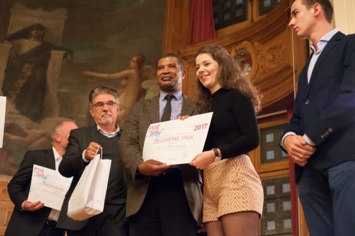 Jean Olympio de Consultencia et Marie Lemoine, 2ème prix, Lycée Français de Lomé (Togo) ; Jacques de Certaines, 1er prix, Lycée Français de Saint Domingue (République dominicaine)