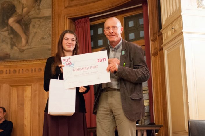 Elizabeth Chouinard, 1er prix, École d'éducation internationale de Mcmasterville - Mcmasterville (Canada) et Didier Janot, Esperanto-France