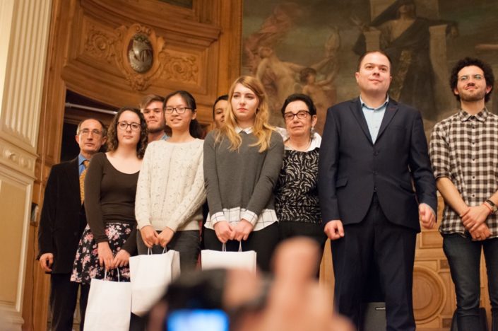3 sélectionnées, Justine Dorizon, Tecomah (78), Minh Anh Nguyen, Lycée Français de Hanoï, (Vietnam), Chloé François, Lycée Jean Moulin (33)