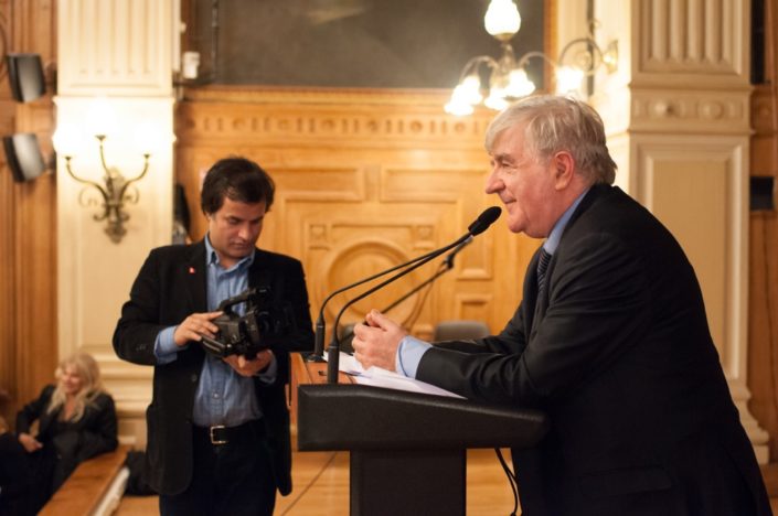 Binod Khakurel, Président de l'association France Népal et Jean-Marc Muller, Président