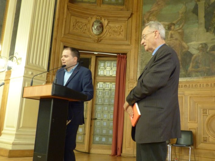 Matthias Vincenot et Pierre Brunel, Président d’honneur