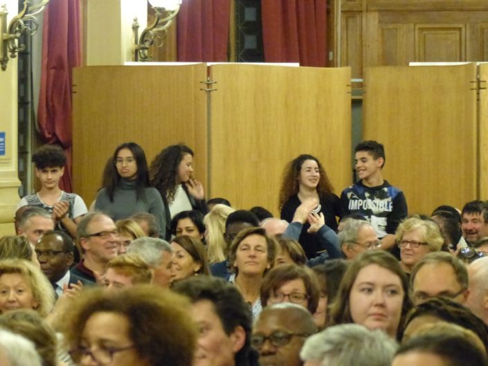 Des membres du Conseil Communal des Jeunes de la Ville d'Issy les Moulineaux, parrains du Jury 2017
