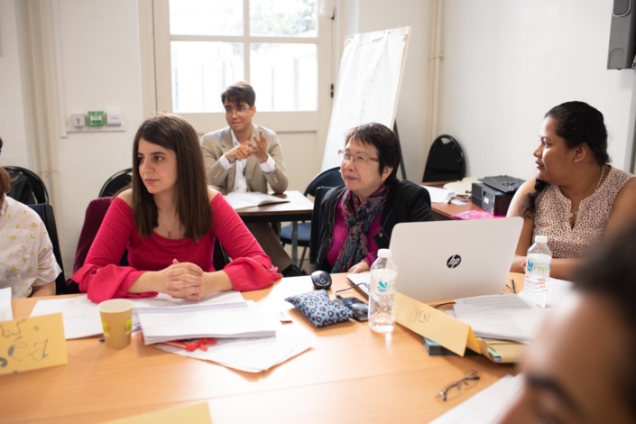 Carlos Santos - observateur, Hasna Redjal - jurée, Yen Kuan - Attachée de Direction et Itakava Motuhi - stagiaire