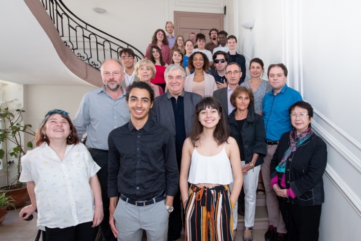 le Jury 2018 au complet (presque) avec Dominique Pince-Salem du Ministère de l'Education nationale au 4ème rang derrière Matthias Vincenot