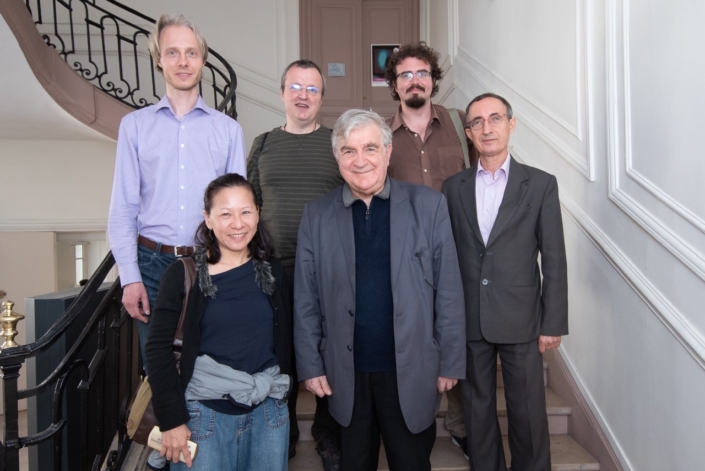 Jean-Marc Muller, Hsiu Chen Huang, Gilles Tabard, et les Espérantistes Jesper Jacobsen, Jorge Camacho Cordón et Nicola Ruggiero