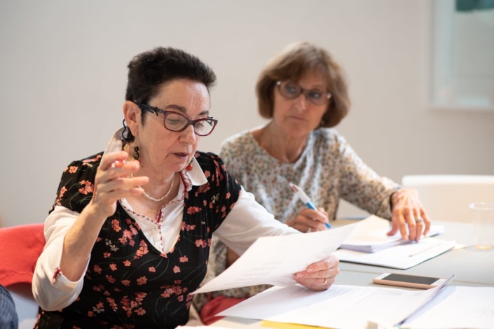 Nicole Simonet, Responsable du Jury, Vice-Présidenteassistée de Rose Séguignes, Secrétaire générale d'honneur,