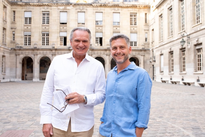 Les comédiens François-Eric Gendron et Frédéric Gorny