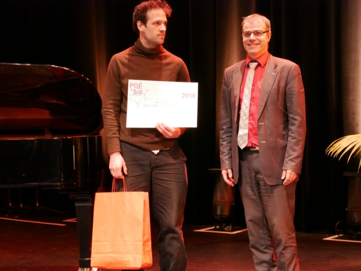 Jean-Luc Héraud, Président délégué de Poésie en liberté et Kerling Mayeul, Formateur Compagnons du Tour de France - Saint-Thibault-des-Vignes (77)