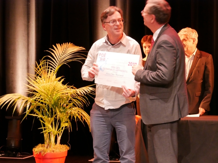 Pascal Mora et Michel Quinton, Chef d'Etablissement du groupe Saint-Nicolas de la Salle à Issy