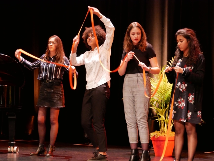 Chloé Benbekrite, Melinda Carniaux, Marion Demoniere, Alexandra Verron de l'Atelier Janusz Korczak