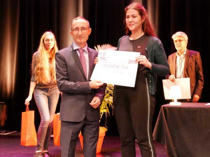 Gilles Tabard, Vice-Président et Camille Decroix,CFA Codis - Paris (75), 2ème prix des Apprentis en Première,