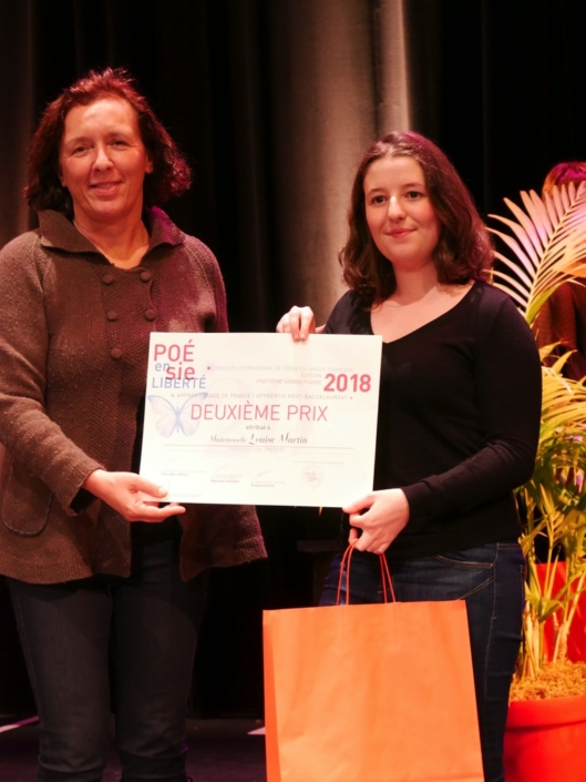 Carole Olympio, PDG de la start-up Blue Cloud et Louise Martin, Campus Montsouris - Paris (75), 2ème prix des apprentis en post-baccalauréat
