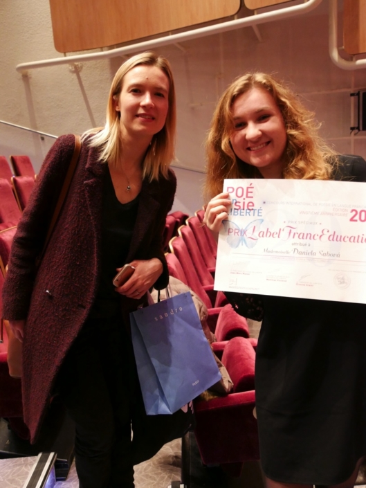 La lauréate Daniela Sabová et sa maman d'accueil, Laura Flane