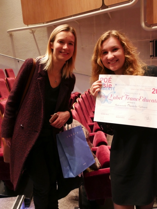 La lauréate Daniela Sabová et sa maman d'accueil, Laura Flane