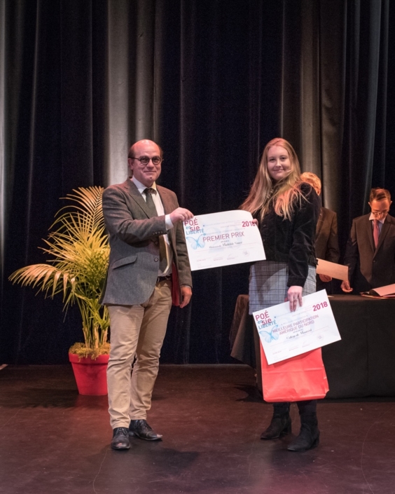Bernard Franco, Directeur au Cours de Civilisation française de la Sorbonne et Mathilde Sauvé, Collège de Montréal - (Canada), 1er prix des Secondes, Lycées de l’Etranger