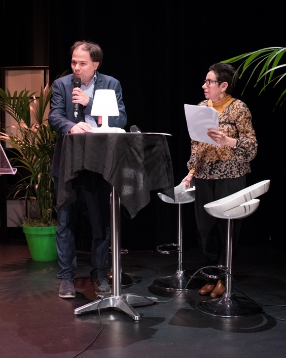 Matthias Vincenot et Nicole Simonet, Vice-Présidente d'honneur et Responsable du Jury