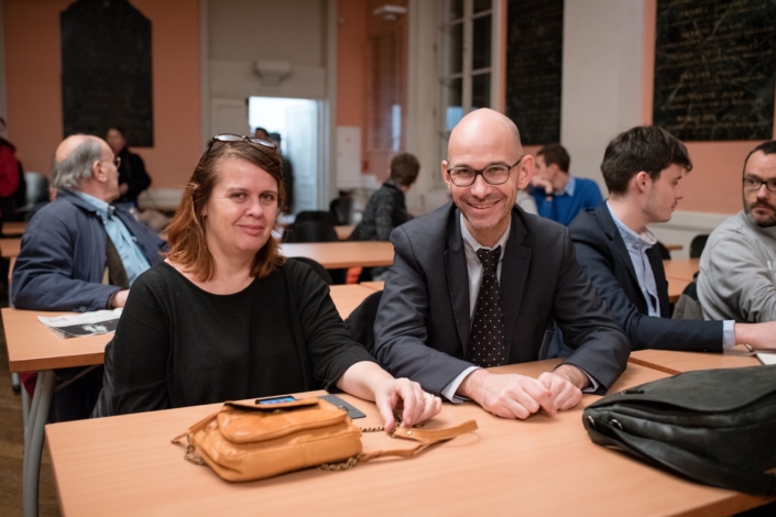 au centre, Didier Loison, Vice-Président Espéranto France