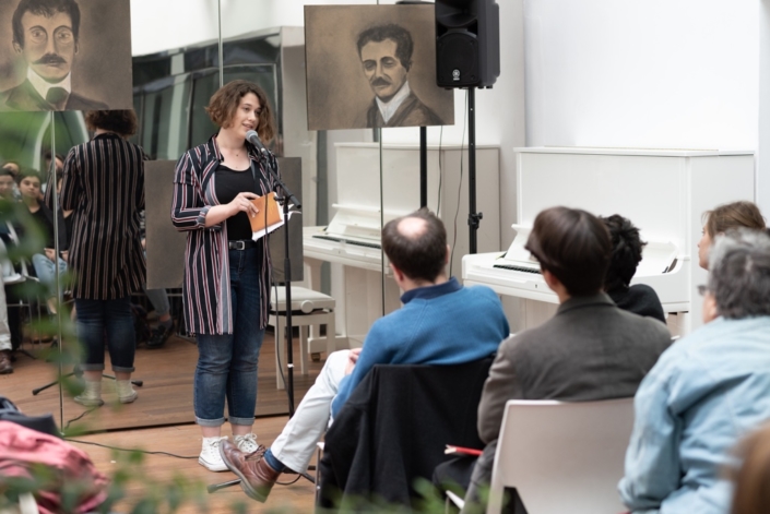 Marine Laffort, lauréate et jurée, dans un de ses textes