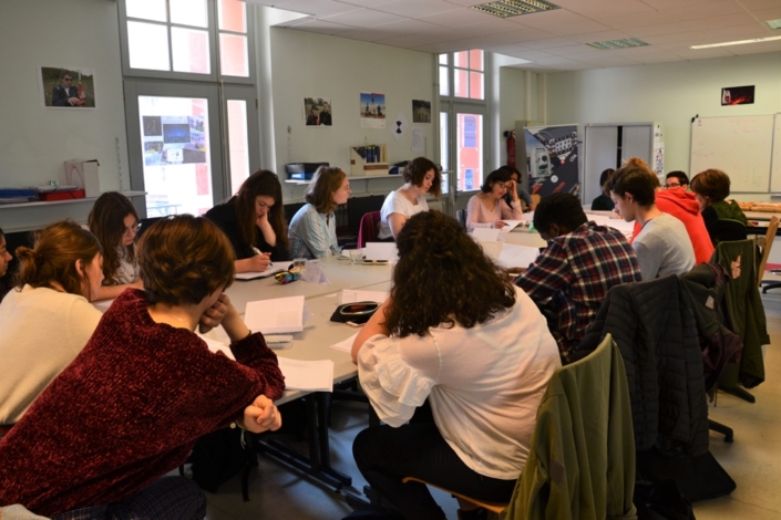 Le Jury au Lycée Dorian, salle des géomètres