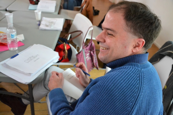 Matthias Vincenot en séance dédicaces