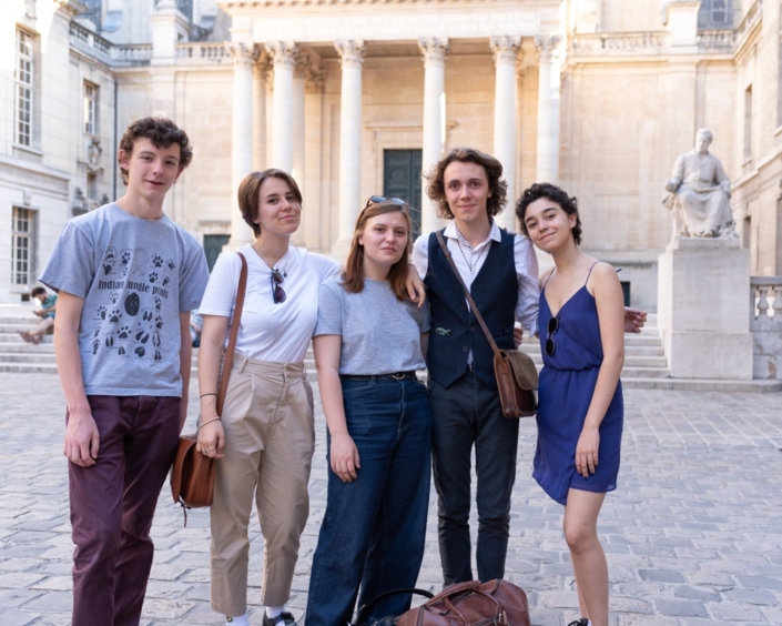 Jenna Boulmedaïs et des Jurés de 2019 : Robin Sigaud, Emma Gesnot, Pauline Belshi et Loris Schirar