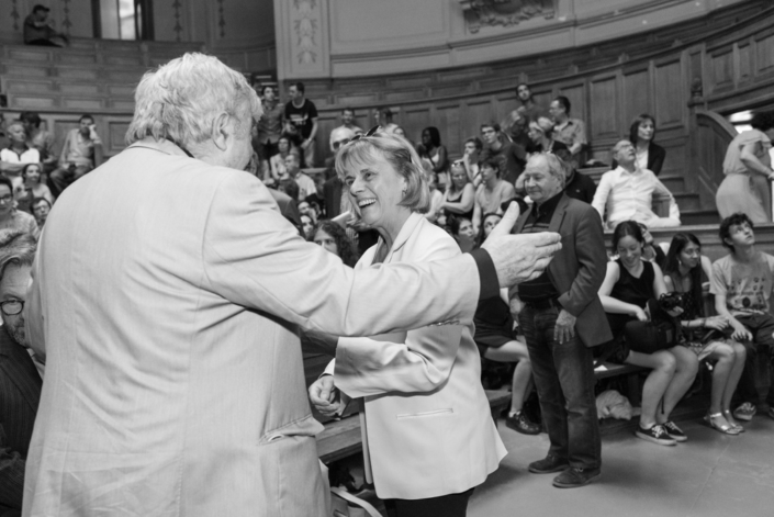 Jean-Marc Muller accueille Françoise Béziat, Directrice générale de la Fondation Jacques Chirac