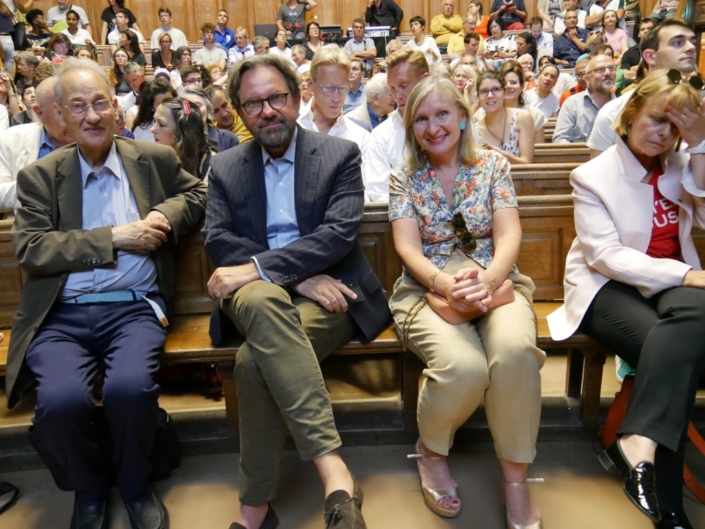 Pierre Brunel, Frédéric Lefebvre et Francine Girond