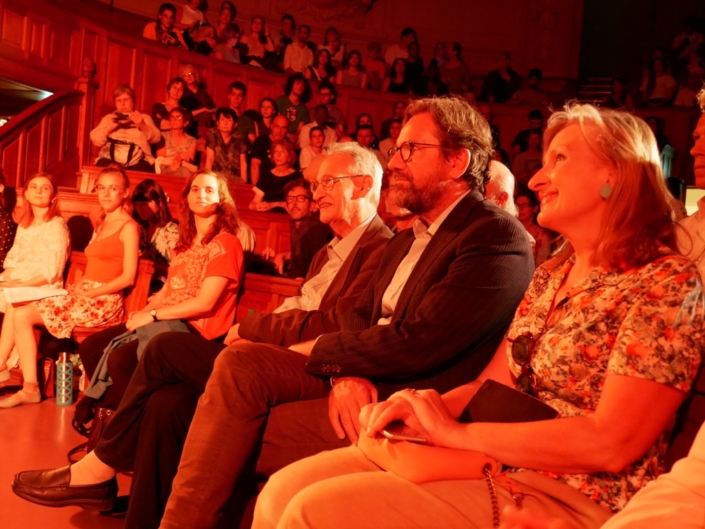 Pierre Brunel, Frédéric Lefebvre et Francine Girond