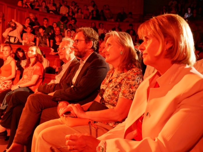 Pierre Brunel, Frédéric Lefebvre, Francine Girond et Françoise Béziat
