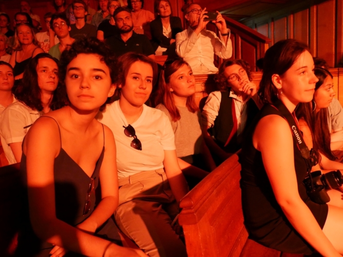 Des membres du Jury, Jenna Boulmedaïs, Emma Gesnot, Pauline Belshi, Loris Schirar, Lisa Argento, Sarah Vingadassalom